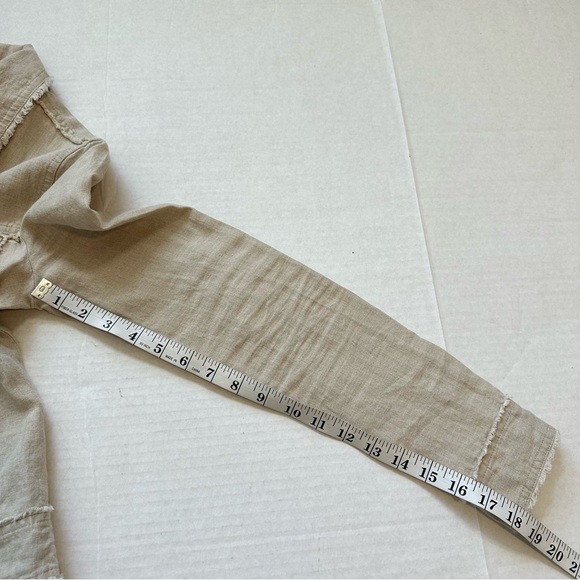 TOMMY BAHAMA Two Palms 100% Linen Raw Edge Jacket * SZ  XS - Picture 12 of 16